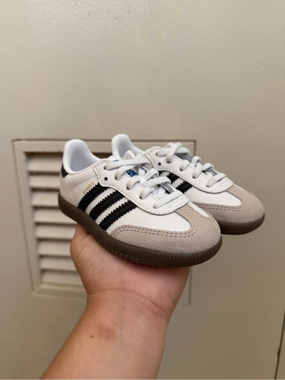 adidas Kids Samba Sneakers - White, Black, Gray
